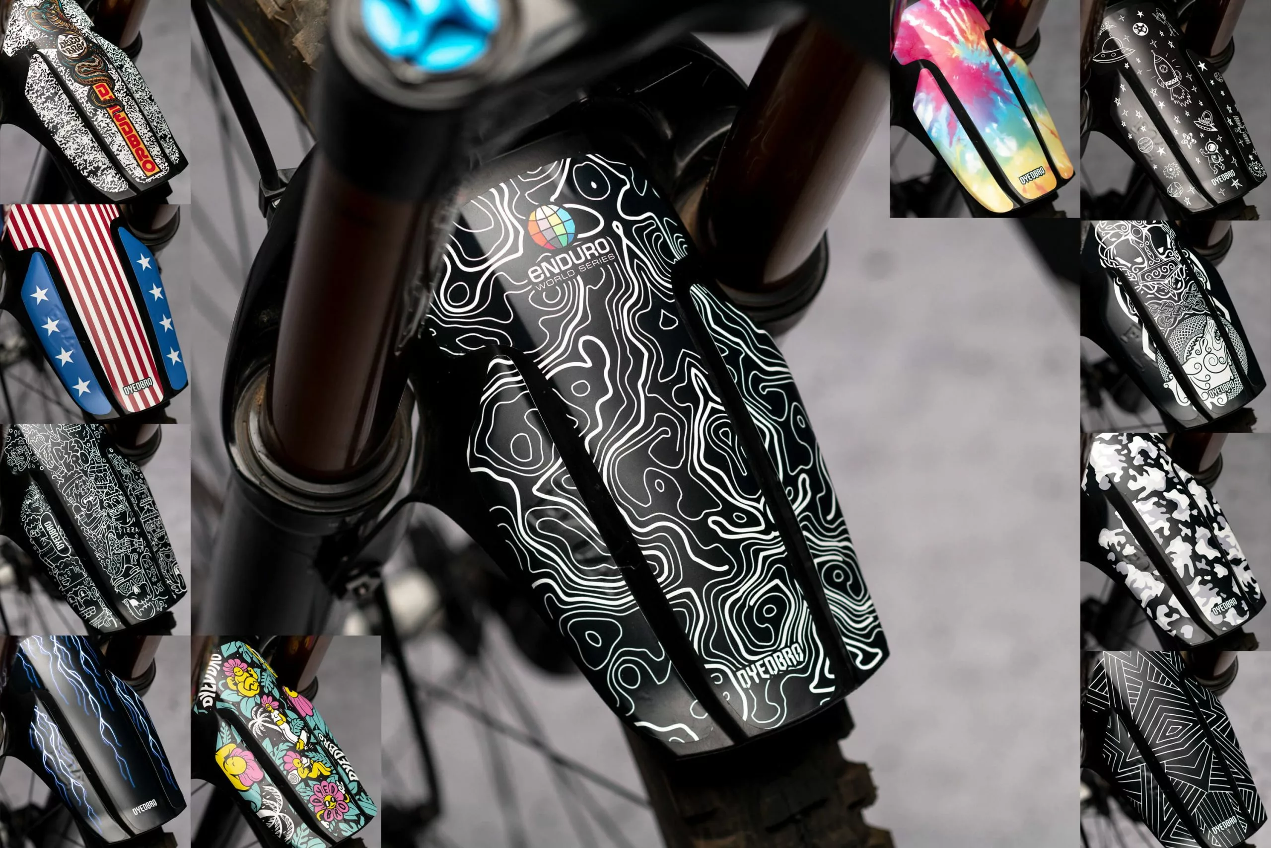 Dyedbro Spatbordstickers FOX 36-38 STD 1 Dyedbro Spatbordstickers FOX 36-38 STD