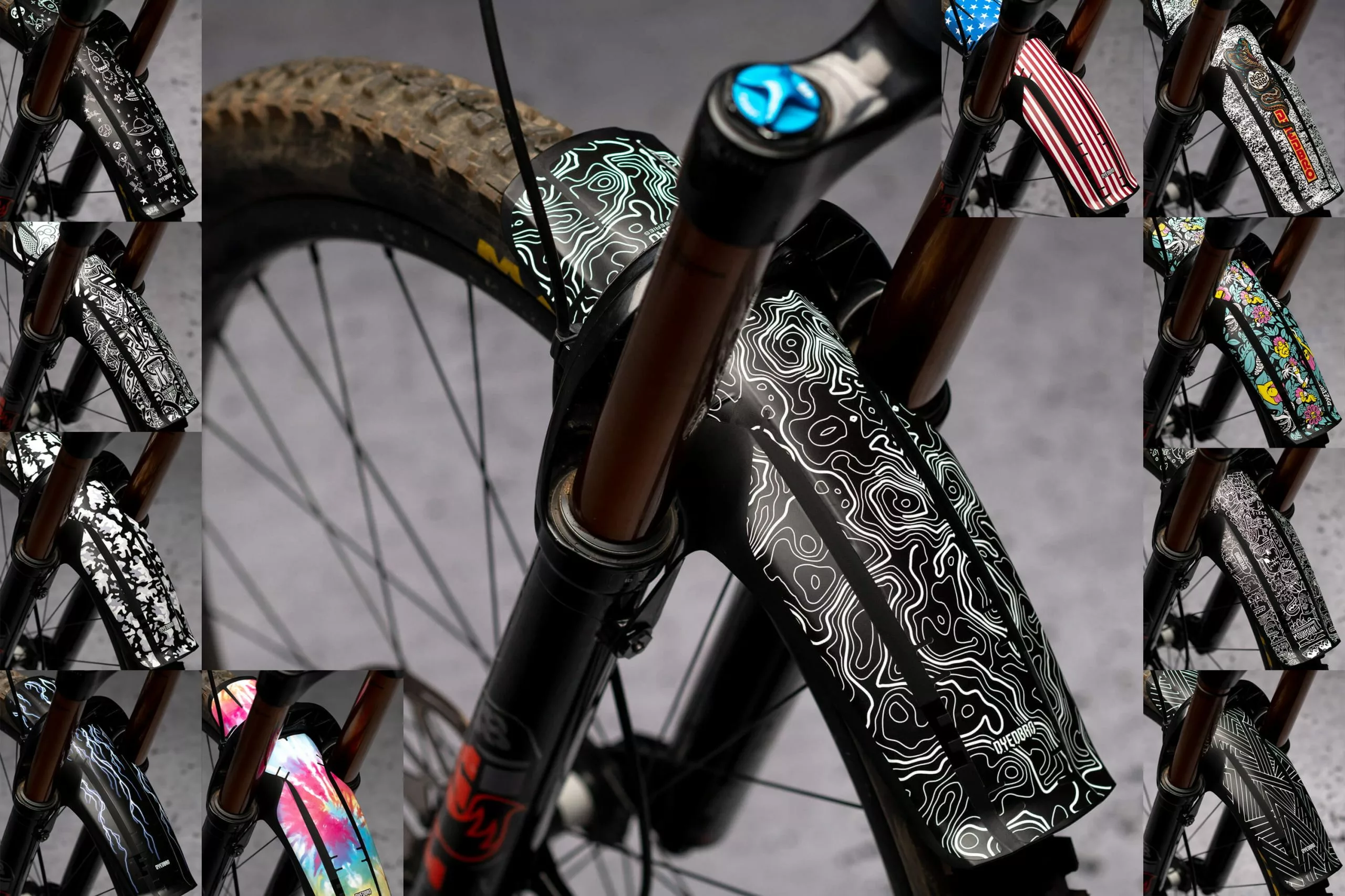 Dyedbro Spatbordstickers FOX 36-38 XL 1 Dyedbro Spatbordstickers FOX 36-38 XL