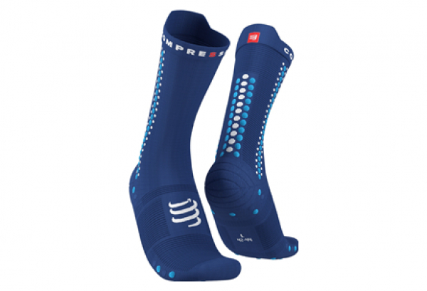 Paar Compressport Pro Racing Socks V4.0 Bike Blue 1 Paar Compressport Pro Racing Socks V4.0 Bike Blue