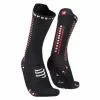 Paar Compressport Pro Racing Socks V4.0 Bike Black / Red
