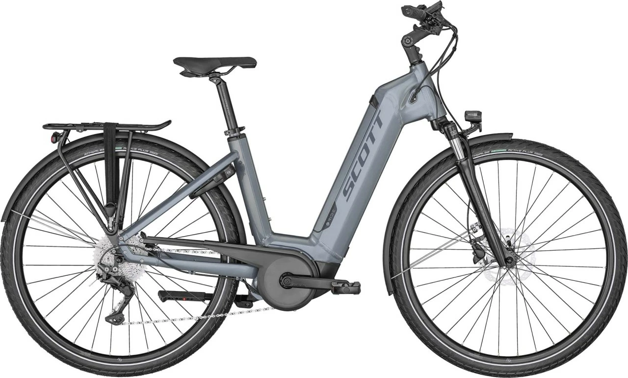 Scott Sub Tour ERIDE 10 Unisex Dolphin Grey / Abyss Blue E-Bike Trekkingfiets Lage Instap 1 Scott Sub Tour ERIDE 10 Unisex Dolphin Grey / Abyss Blue E-Bike Trekkingfiets Lage Instap
