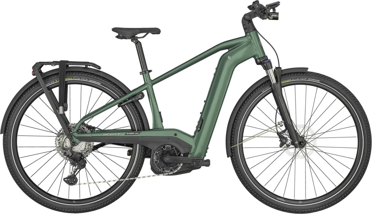 Scott Sub Sport ERIDE 10 Men Malachite Green E-Bike Trekkingfiets Heren 1 Scott Sub Sport ERIDE 10 Men Malachite Green E-Bike Trekkingfiets Heren