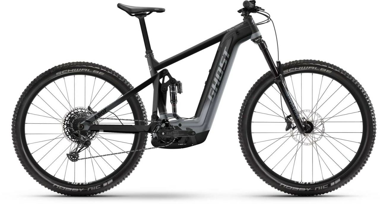 Ghost E-Riot Trail Essential Black / Pearl Dark Grey E-Bike Fully Mountainbike 1 Ghost E-Riot Trail Essential Black / Pearl Dark Grey E-Bike Fully Mountainbike