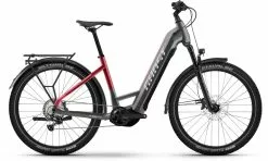 Ghost E-Teru Pro EQ Low Black / Pearl Deep Red E-Bike Hardtail Mountainbike Lage Instap