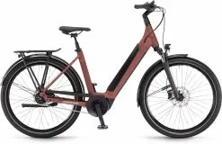 Winora Sinus N5f Maroonred Matt E-Bike Trekkingfiets Lage Instap