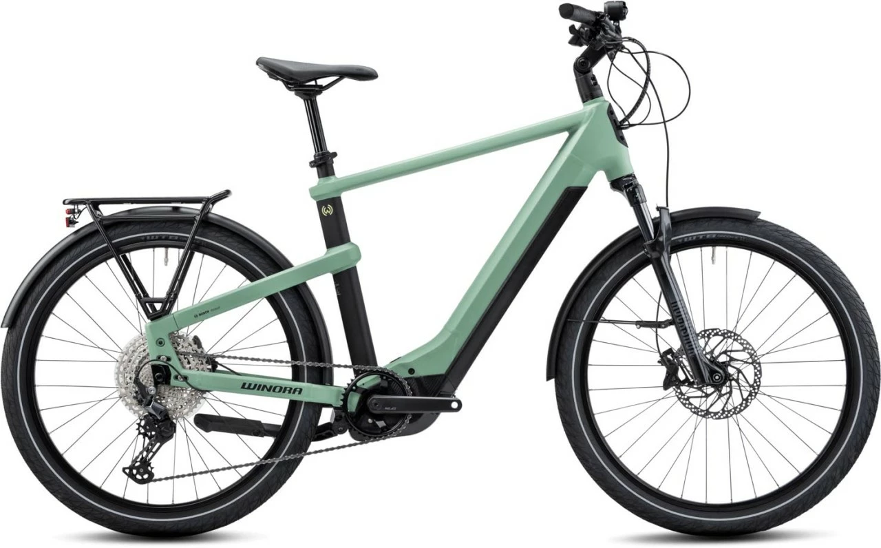 Winora Yakun 12 Defender Matt E-Bike Trekkingfiets Heren 1 Winora Yakun 12 Defender Matt E-Bike Trekkingfiets Heren