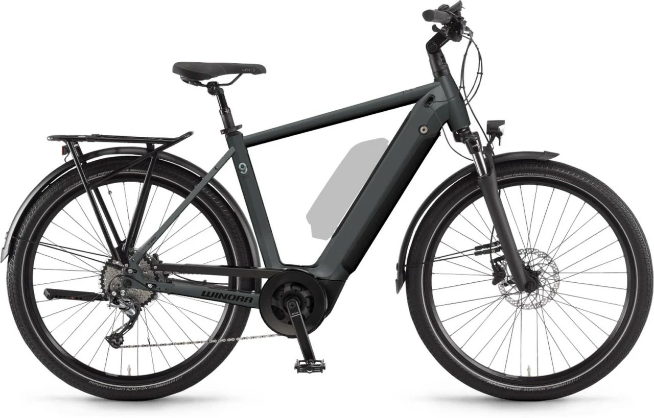 Winora Sinus 9 I625Wh Darkslategrey Matt E-Bike Trekkingfiets Heren 1 Winora Sinus 9 I625Wh Darkslategrey Matt E-Bike Trekkingfiets Heren