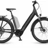 Winora Sinus 9 I625Wh Darkslategrey Matt E-Bike Trekkingfiets Lage Instap