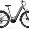 Winora Yucatan X10 Steelblue Matte E-Bike Trekkingfiets Lage Instap