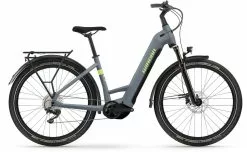 Winora Yucatan X10 Steelblue Matte E-Bike Trekkingfiets Lage Instap