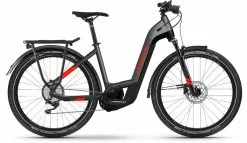 Haibike Trekking 9 I625Wh Anthracite/red E-Bike Trekkingfiets Lage Instap