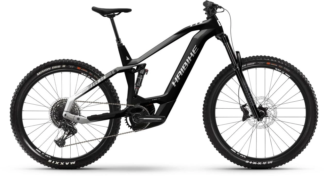 Haibike AllMtn CF 8 Gloss Black White E-Bike Fully Mountainbike 1 Haibike AllMtn CF 8 Gloss Black White E-Bike Fully Mountainbike