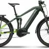 Haibike Adventr FS 8 Gloss Metal / Grn Apple Blk E-Bike Fully Mountainbike