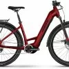 Haibike Trekking 5 Dynamite Red/black Gloss E-Bike Trekkingfiets Lage Instap