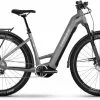 Haibike Trekking 7 Urban Grey/white Gloss E-Bike Trekkingfiets Lage Instap