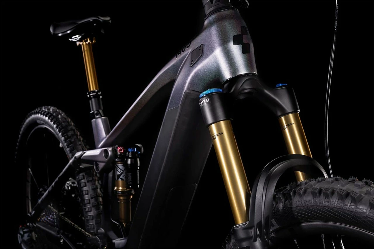 Cube Stereo Hybrid 140 HPC SLT 625 27.5 Prizmsilver N Carbon E-Bike Fully Mountainbike 4 Cube Stereo Hybrid 140 HPC SLT 625 27.5 Prizmsilver N Carbon E-Bike Fully Mountainbike - Afbeelding 4