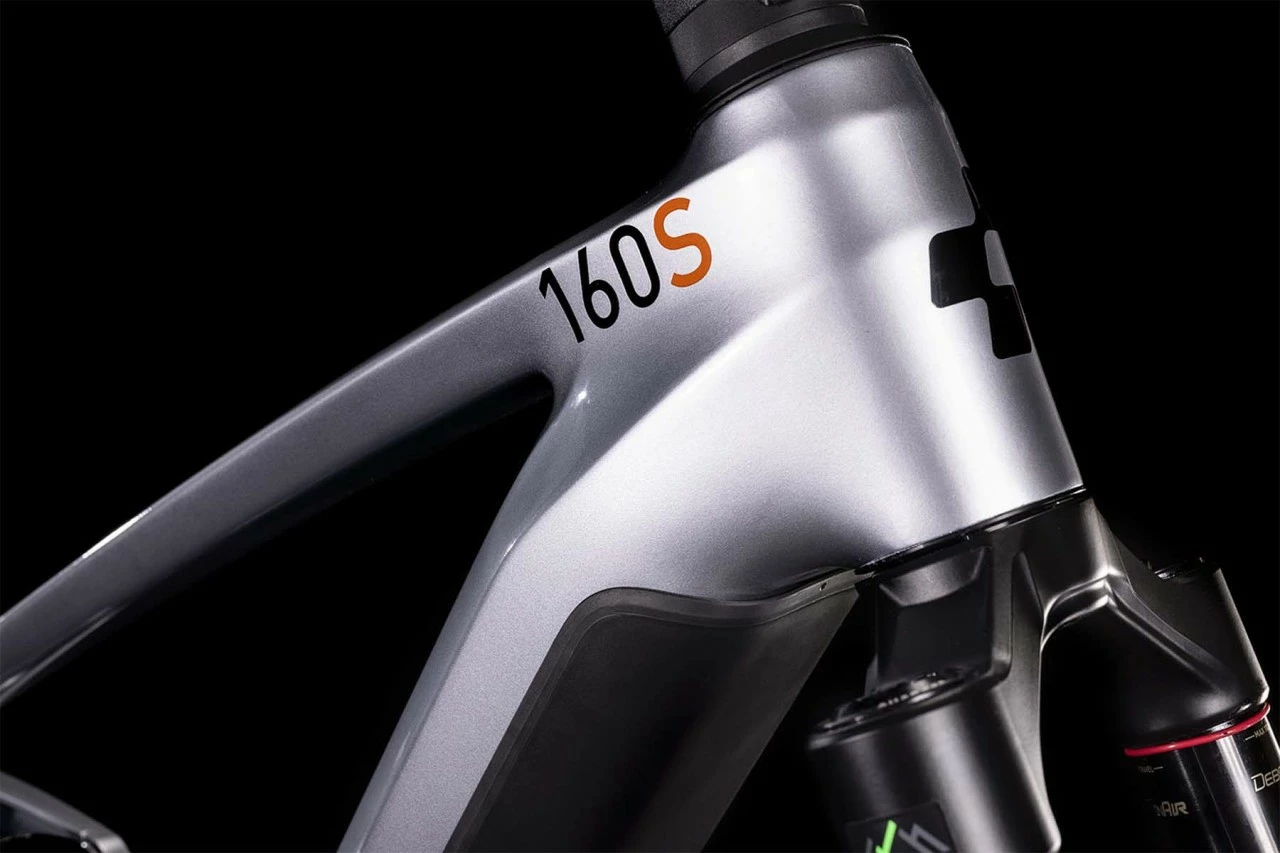 Cube Stereo Hybrid 160 HPC SL 750 27.5 Polarsilver N Orange E-Bike Fully Mountainbike 3 Cube Stereo Hybrid 160 HPC SL 750 27.5 Polarsilver N Orange E-Bike Fully Mountainbike - Afbeelding 3