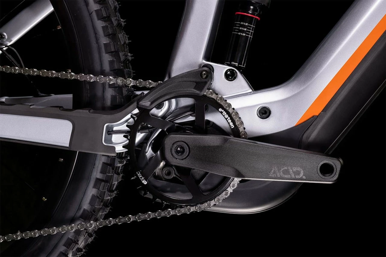 Cube Stereo Hybrid 160 HPC SL 750 27.5 Polarsilver N Orange E-Bike Fully Mountainbike 5 Cube Stereo Hybrid 160 HPC SL 750 27.5 Polarsilver N Orange E-Bike Fully Mountainbike - Afbeelding 5