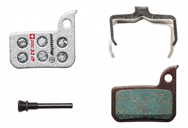 Paar SwissStop Disc 32 E Organic Pads Voor Sram Road En E-Bike Remmen 1 Paar SwissStop Disc 32 E Organic Pads Voor Sram Road En E-Bike Remmen