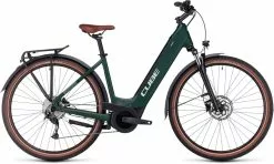 Cube Touring Hybrid ONE 500 Darkgreen N Green E-Bike Trekkingfiets Lage Instap