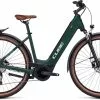 Cube Touring Hybrid ONE 625 Darkgreen N Green E-Bike Trekkingfiets Lage Instap