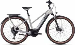 Cube Touring Hybrid Pro 625 Pearlysilver N Black E-Bike Trekkingfiets Dames