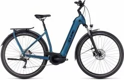 Cube Kathmandu Hybrid ONE 750 Blue N Black E-Bike Trekkingfiets Lage Instap