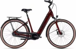 Cube Supreme Hybrid Pro 625 Red N Black E-Bike Trekkingfiets Lage Instap