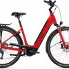 Cube Supreme Sport Hybrid Pro 625 Red N Black E-Bike Trekkingfiets Lage Instap