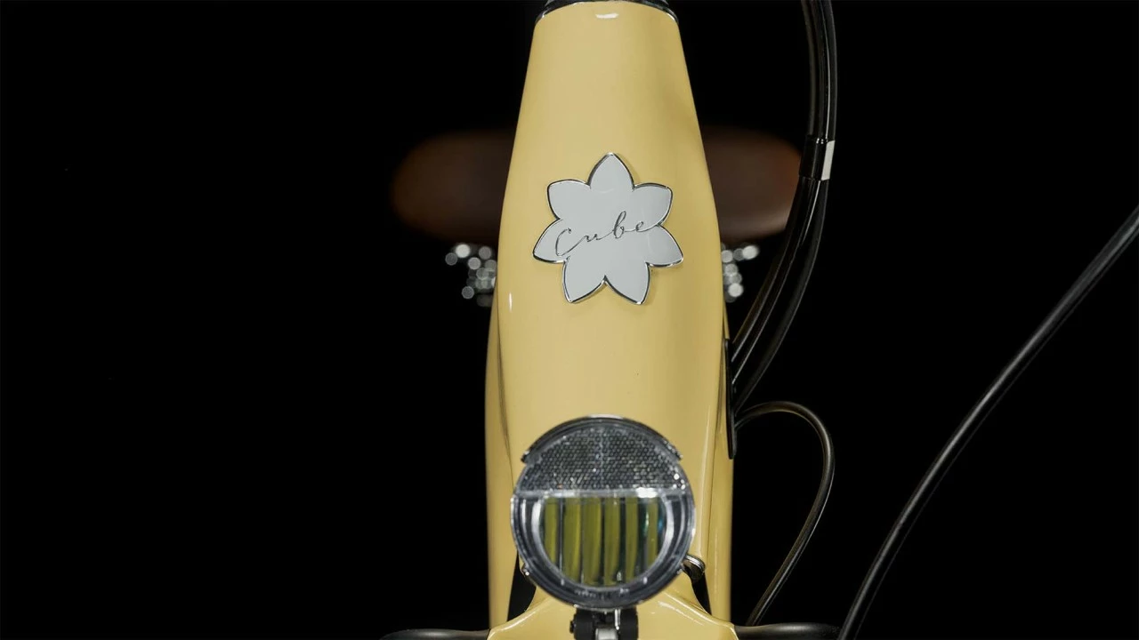 Cube Ella Ride Hybrid 500 Honey N White Retro E-Bike Trekkingfiets Lage Instap 6 Cube Ella Ride Hybrid 500 Honey N White Retro E-Bike Trekkingfiets Lage Instap - Afbeelding 6