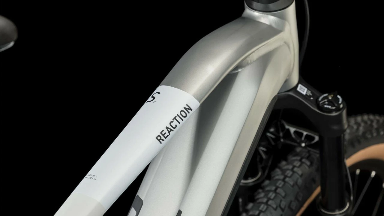 Cube Reaction Hybrid SLT 750 Silver N Cream E-Bike Hardtail Mountainbike 2 Cube Reaction Hybrid SLT 750 Silver N Cream E-Bike Hardtail Mountainbike - Afbeelding 2