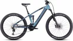 Cube Stereo Hybrid 120 ABS 750 Smaragdgrey N Blue E-Bike Fully Mountainbike