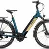 Ghost E-Teru B Essential Low EQ Petrol Blue / Beige Glossy E-Bike Hardtail Mountainbike Lage Instap