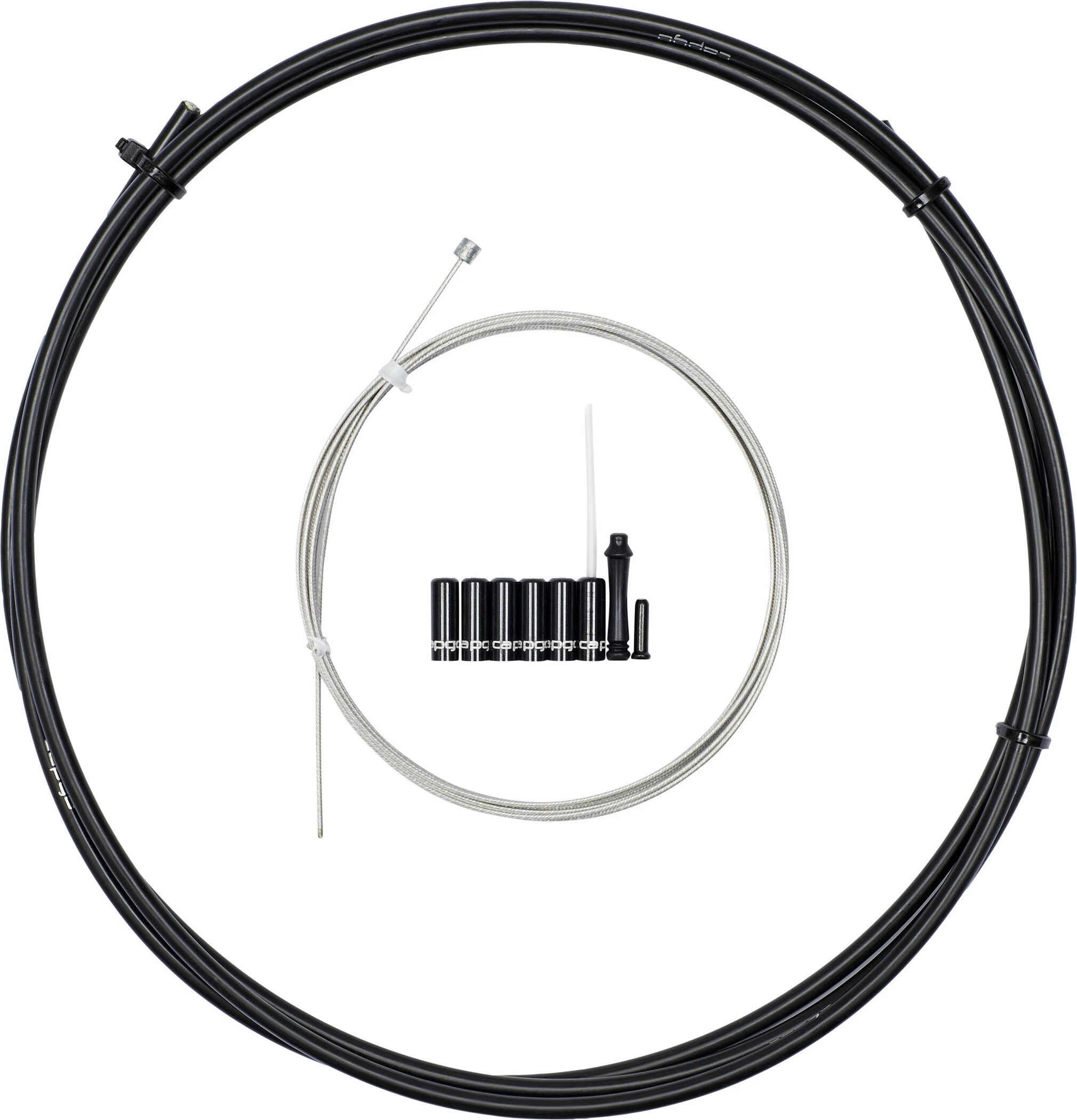 Capgo Orange Line Schakelkabel Set Voor Shimano/SRAM MTB 1x11/1x12/E-bike, Zwart 1 Capgo Orange Line Schakelkabel Set Voor Shimano/SRAM MTB 1x11/1x12/E-bike, Zwart