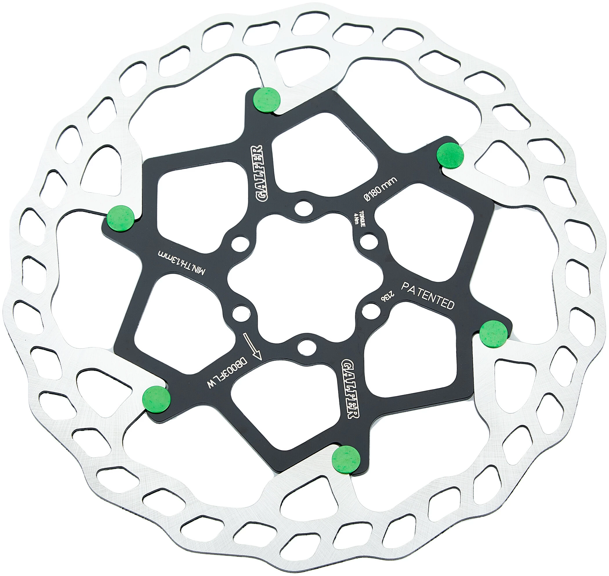 Galfer-bike GALFER BIKE Wave Floating MTB Remschijf, Rood 1 Galfer-bike GALFER BIKE Wave Floating MTB Remschijf, Rood