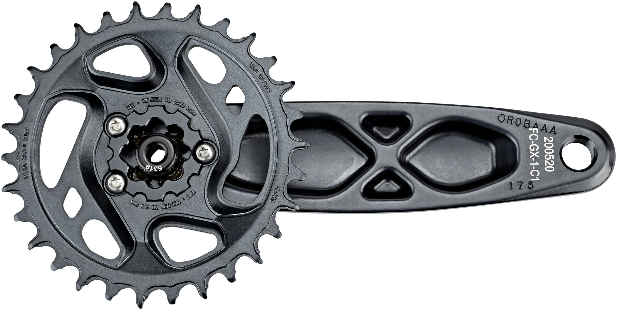 SRAM GX Eagle Fat Bike 4" DUB Crankset 12-speed 30T DM, Grijs 2 SRAM GX Eagle Fat Bike 4" DUB Crankset 12-speed 30T DM, Grijs - Afbeelding 2